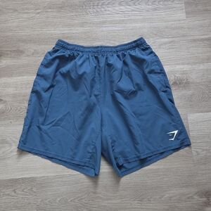 Gymshark Arrival 7" Shorts blue.